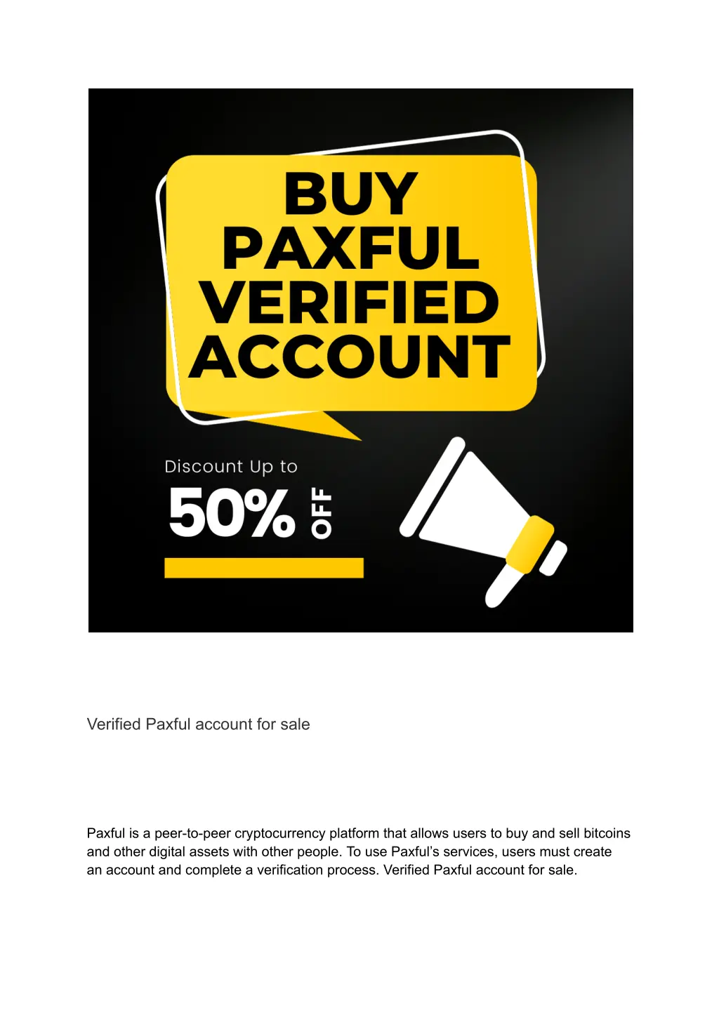 verified paxful account for sale