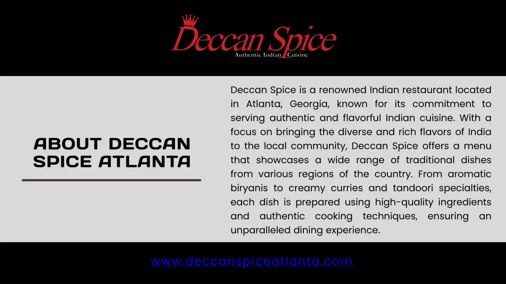 deccan spice is a renowned indian restaurant