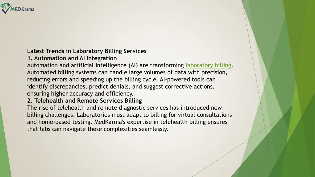 latest trends in laboratory billing services