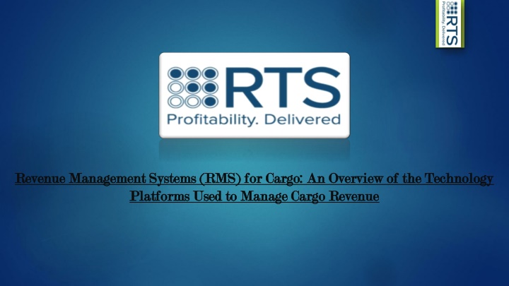 revenue management systems rms for cargo