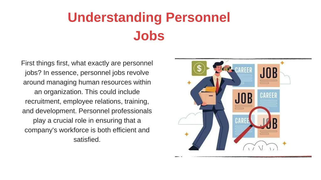 understanding personnel jobs