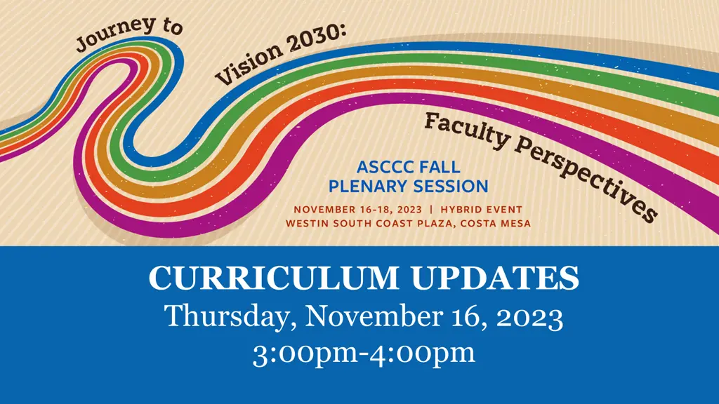 curriculum updates thursday november 16 2023