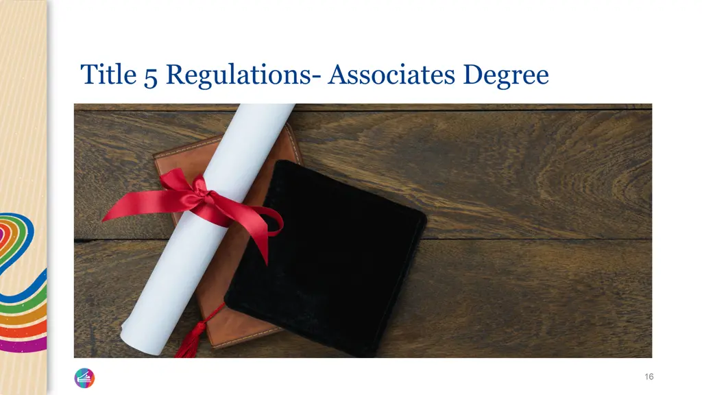 title 5 regulations associates degree