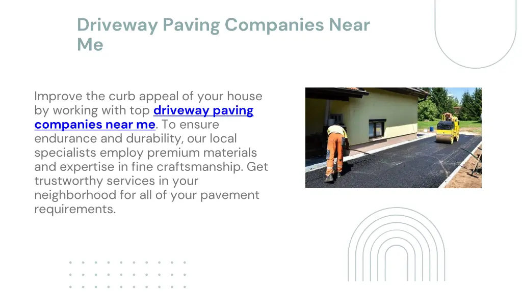 driveway paving companies near me