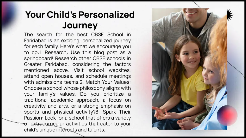 your child s personalized journey the search