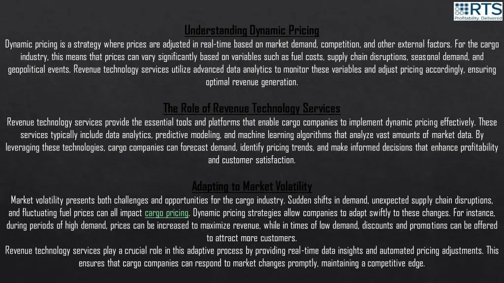 understanding dynamic pricing