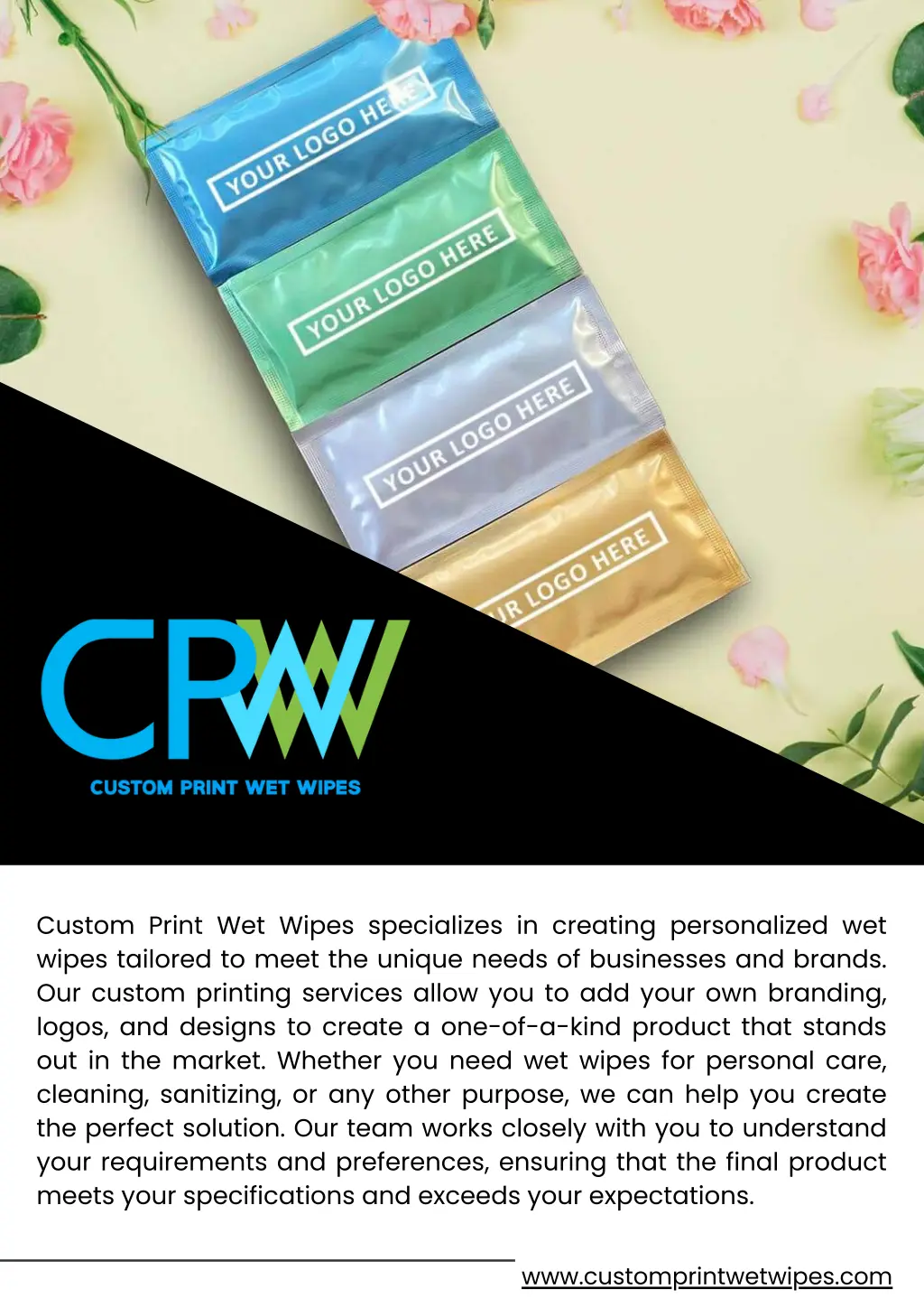 custom print wet wipes specializes in creating