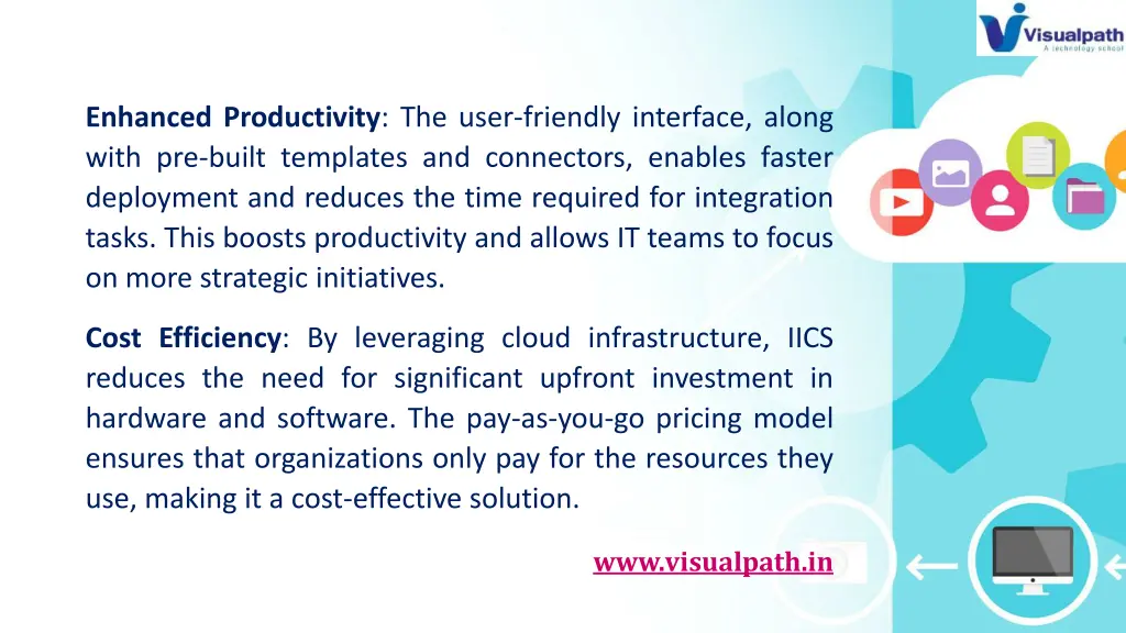 enhanced productivity the user friendly interface