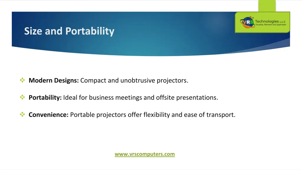 size and portability