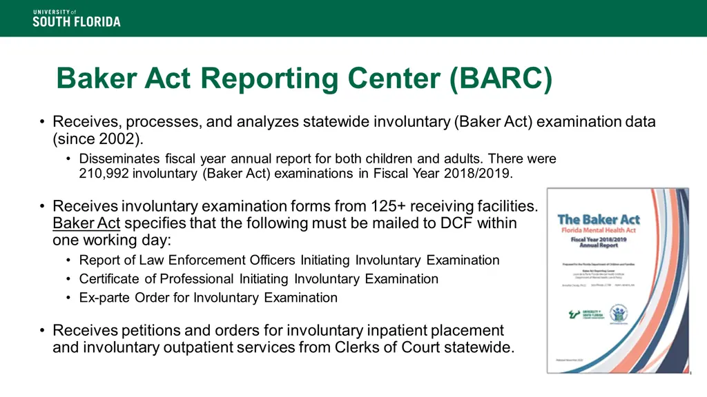 baker act reporting center barc