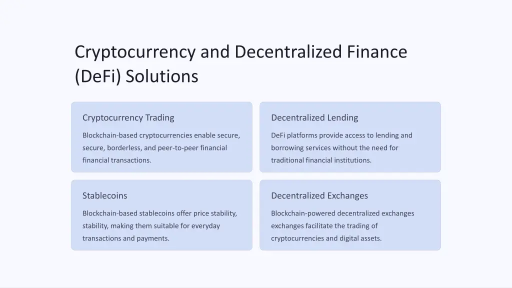 cryptocurrency and decentralized finance defi