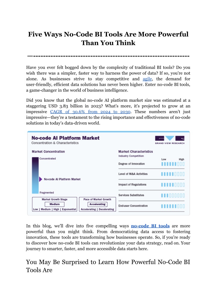 five ways no code bi tools are more powerful than