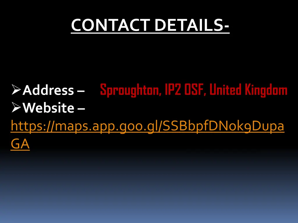 contact details