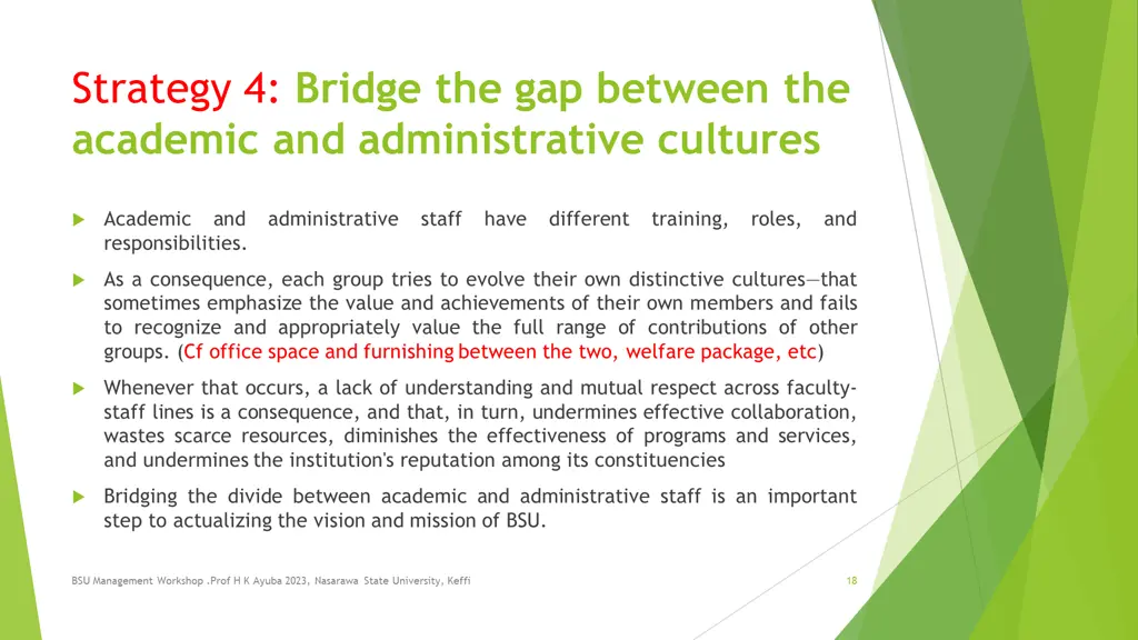 strategy 4 bridge the gap between the academic