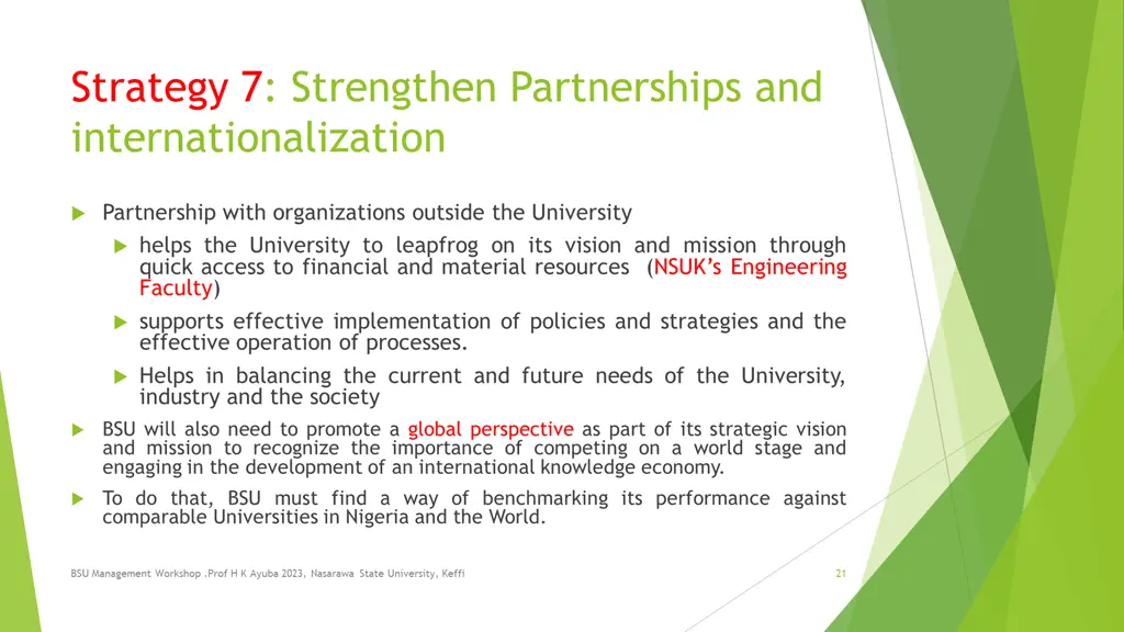 strategy 7 strengthen partnerships