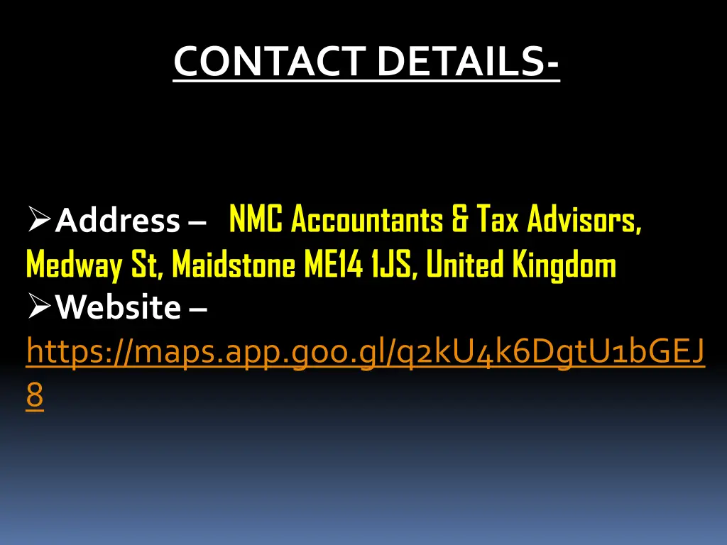 contact details