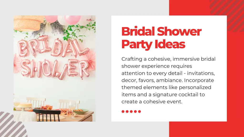 bridal shower party ideas