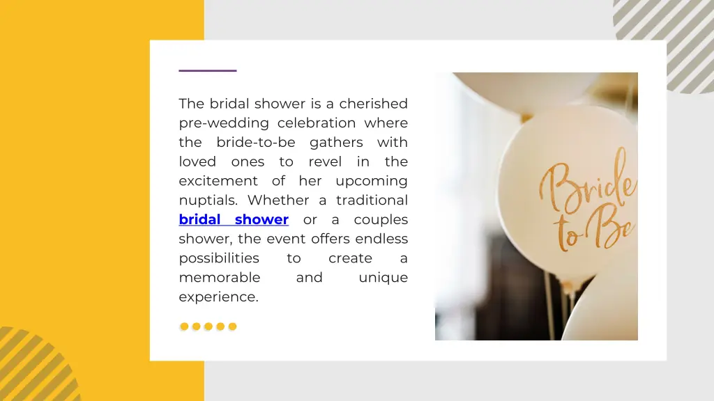 the bridal shower is a cherished pre wedding