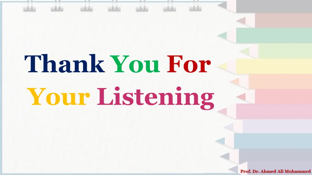 thank you for your listening