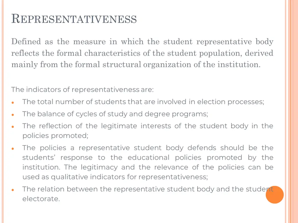 r epresentativeness