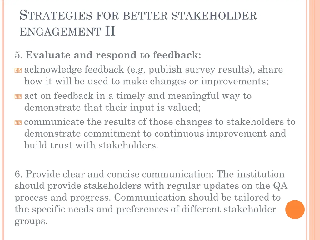 s trategies for better stakeholder engagement ii