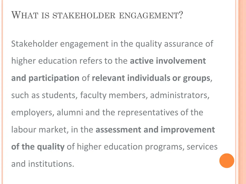 w hat is stakeholder engagement