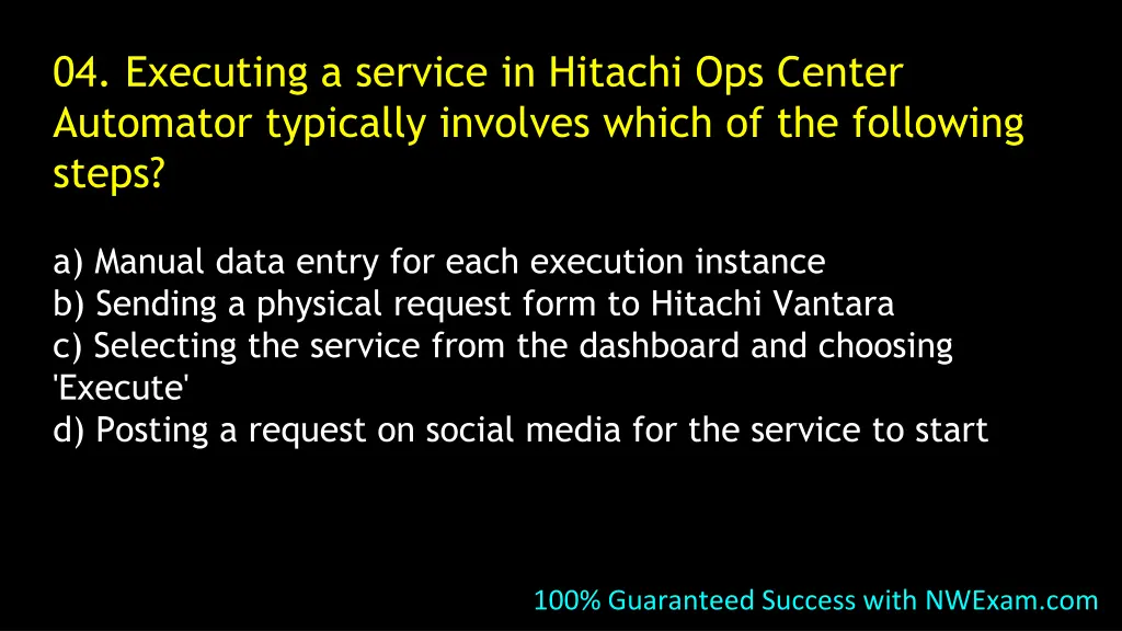 04 executing a service in hitachi ops center