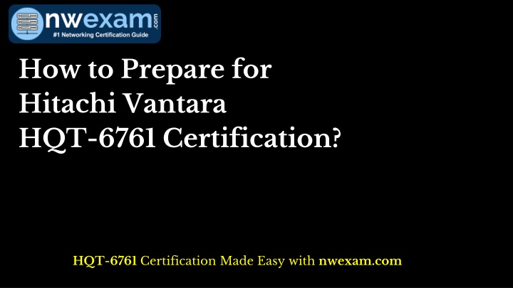 how to prepare for hitachi vantara hqt 6761