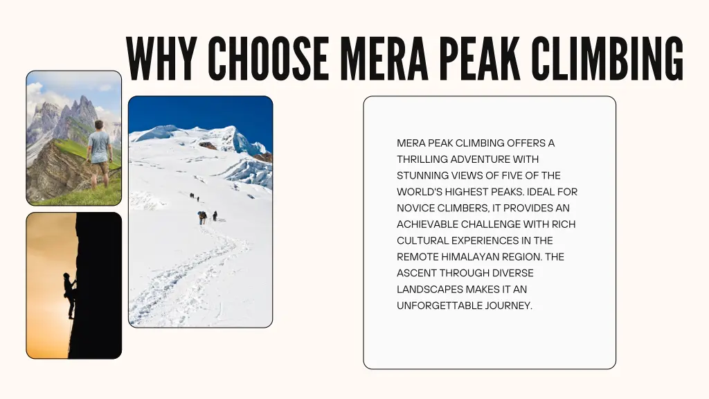 why choose mera peak climbing