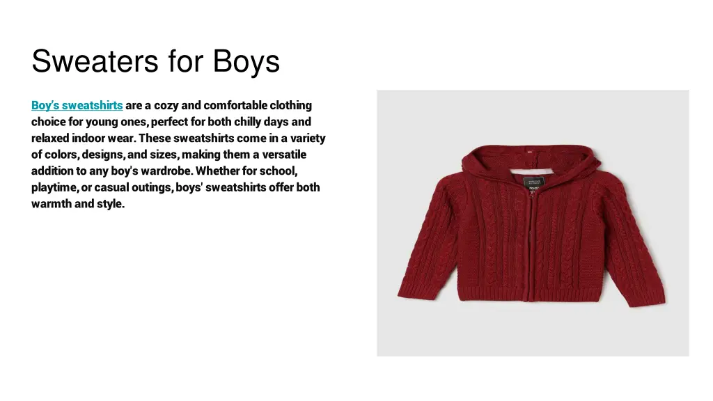 sweaters for boys