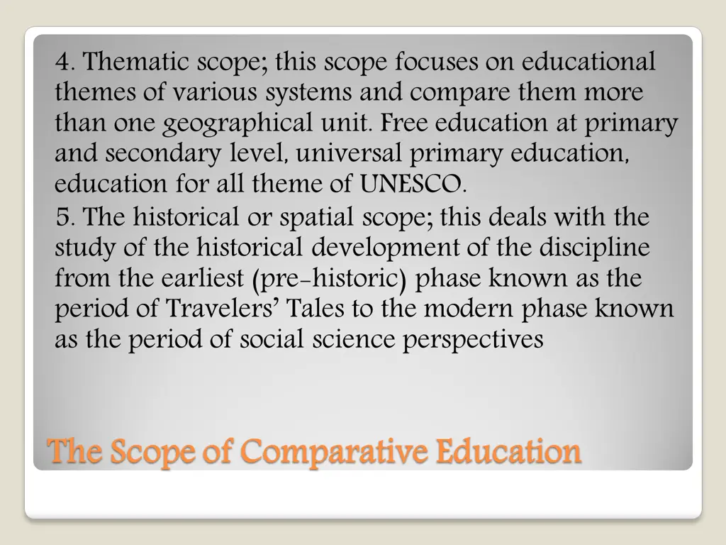 4 thematic scope this scope focuses