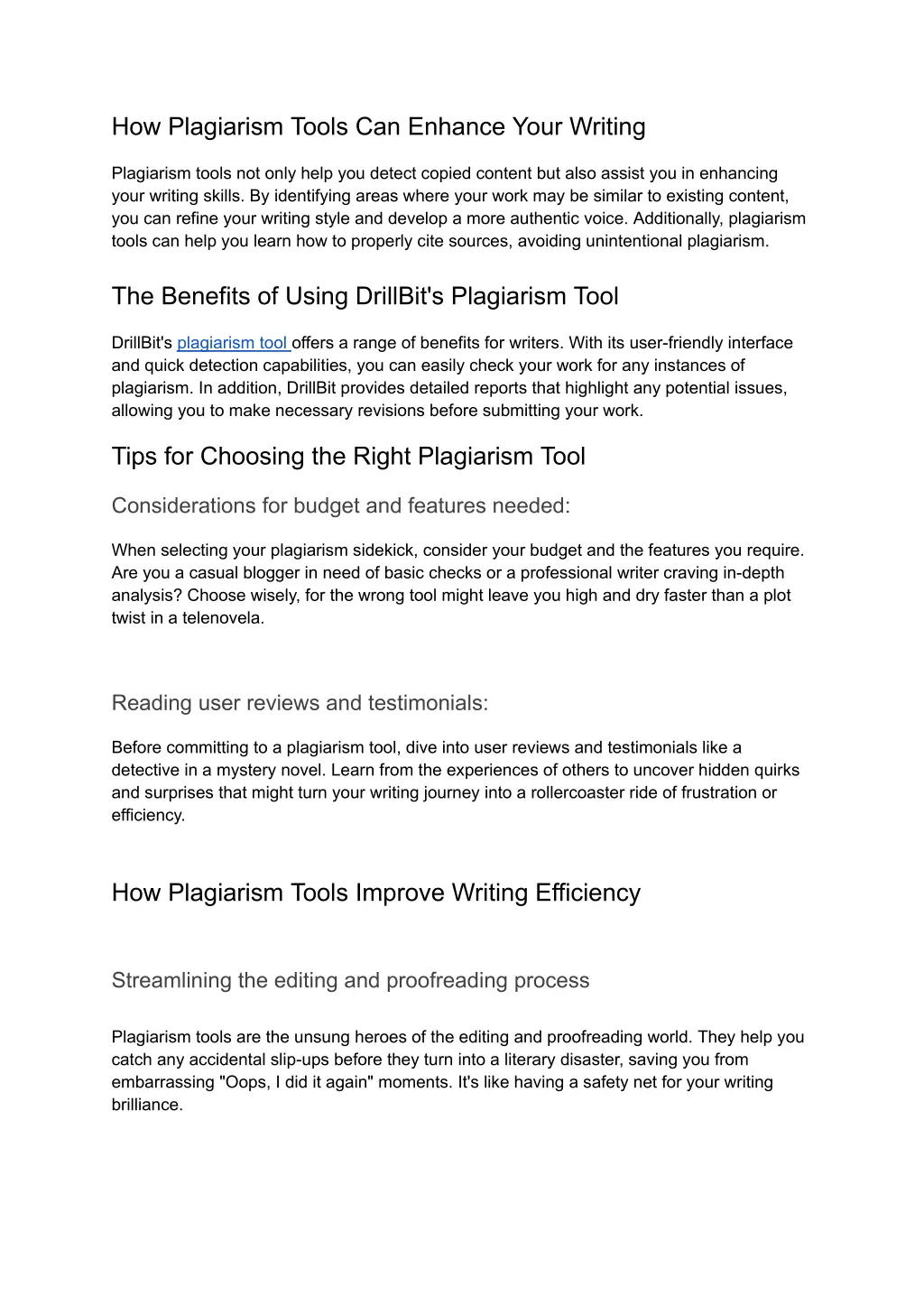 how plagiarism tools can enhance your writing