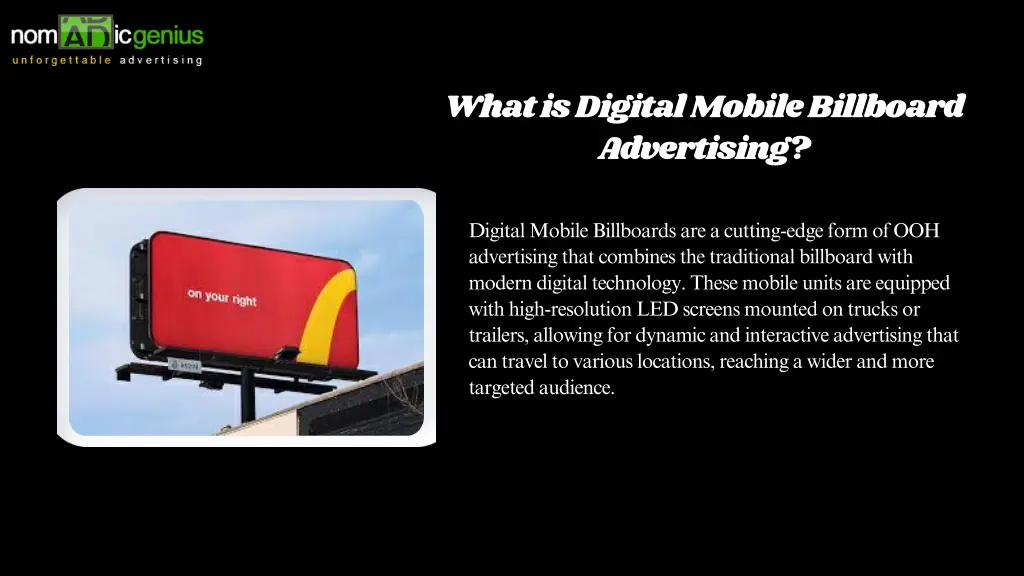 what is digital mobile billboard advertising