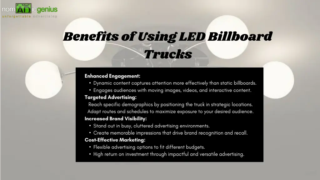 benefits of using led billboard trucks