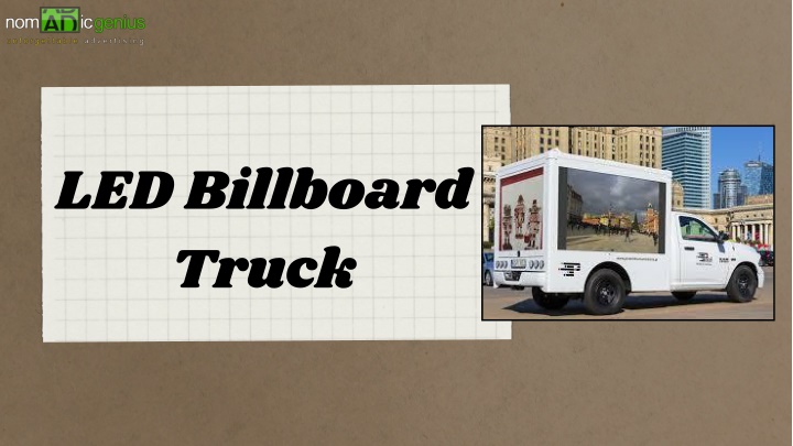 led billboard truck