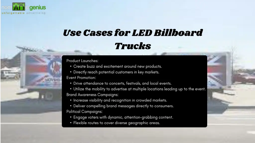 use cases for led billboard trucks