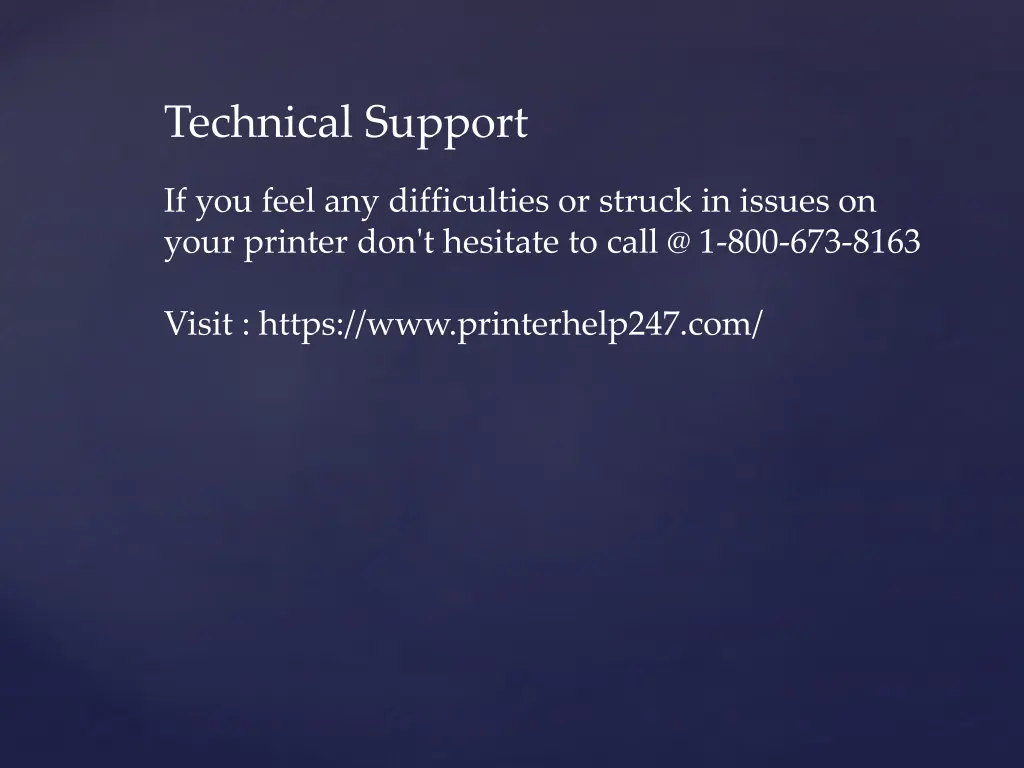 technical support