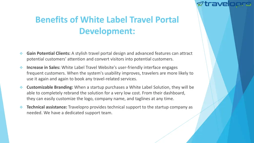 benefits of white label travel portal development