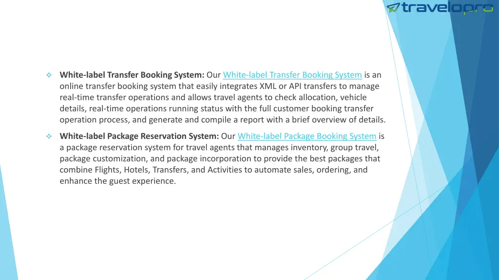 white label transfer booking system our white