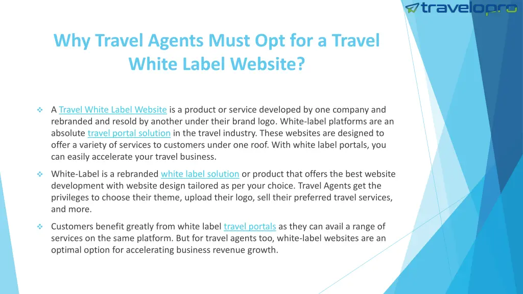 why travel agents must opt for a travel white