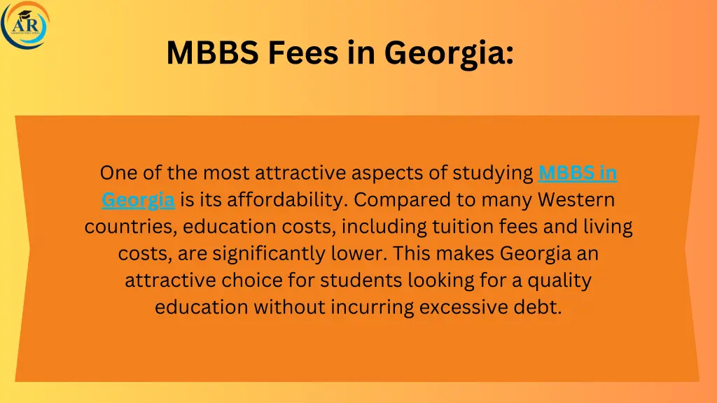 mbbs fees in georgia