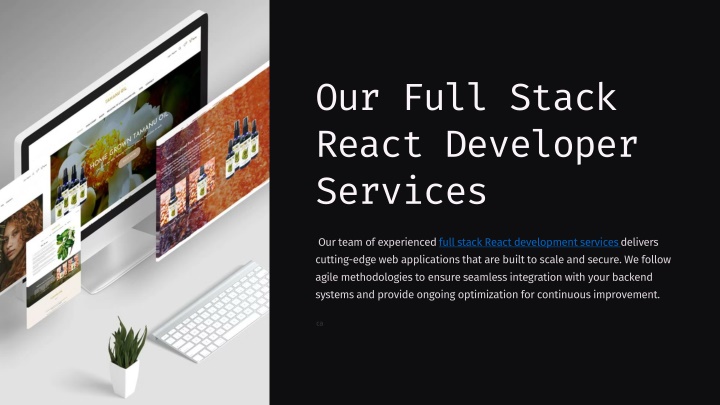 our full stack react developer services