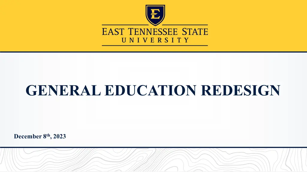 general education redesign