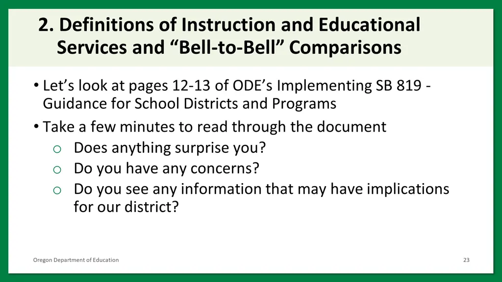 2 definitions of instruction and educational