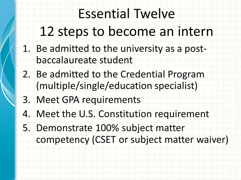 essential twelve 12 steps to become an intern