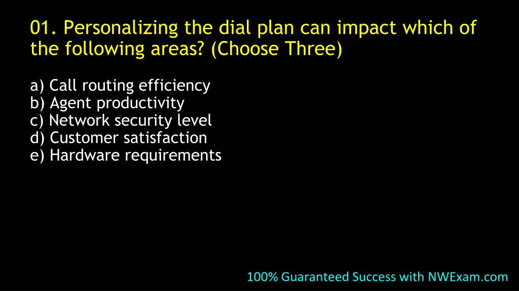 01 personalizing the dial plan can impact which