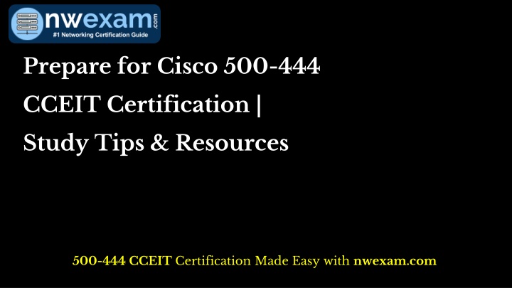 prepare for cisco 500 444