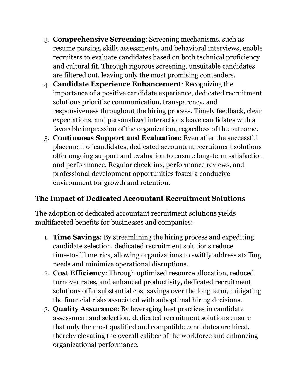 3 comprehensive screening screening mechanisms