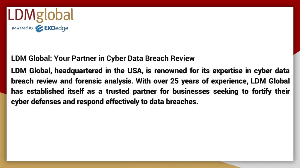 ldm global your partner in cyber data breach
