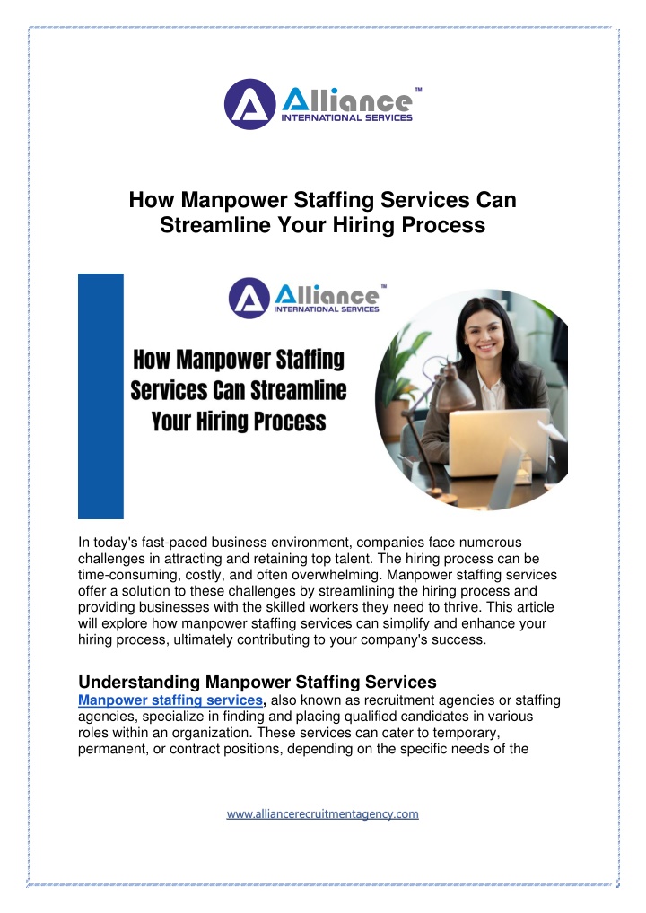 how manpower staffing services can streamline